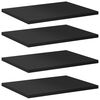 vidaXL 4 db magasf&eacute;nyű fekete forg&aacute;cslap k&ouml;nyvespolc 40 x 30 x 1,5 cm
