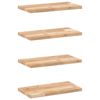 vidaXL 4 db kezeletlen t&ouml;m&ouml;r ak&aacute;cfa f&uuml;ggőpolc 60 x 20 x 2 cm