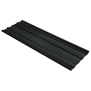 vidaXL Tetőpanel 12 pcs Antracit 129 x 45 cm Horganyzott ac&eacute;l