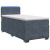 vidaXL Boxspring &aacute;gy matraccal &eacute;s LED-del S&ouml;t&eacute;tsz&uuml;rke 80 x 200 cm