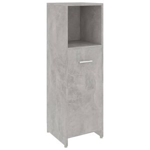 vidaXL betonsz&uuml;rke szerelt fa f&uuml;rdőszobaszekr&eacute;ny 30 x 30 x 95 cm