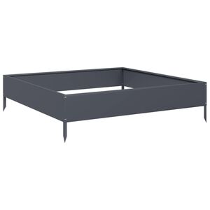 vidaXL antracitsz&uuml;rke ac&eacute;l kerti magas&aacute;gy&aacute;s 100 x 100 x 26 cm