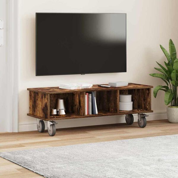 vidaXL TV &aacute;llv&aacute;ny F&uuml;st&ouml;lt t&ouml;lgy 100 x 35 x 35 cm Faanyag