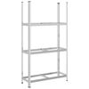 vidaXL 3 r&eacute;tegű gumiabroncs polc Ez&uuml;st 110x40x200 cm Ac&eacute;l
