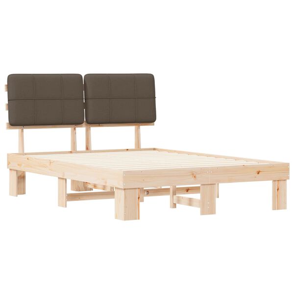 vidaXL &Aacute;gykeret K&aacute;rpitozott Fejt&aacute;ml&aacute;val T&oacute;psz&iacute;nű 160 x 200 cm