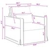 vidaXL Kanap&eacute; Szett 2 pcs S&ouml;t&eacute;tsz&uuml;rke 139 x 78 x 80 cm sz&ouml;vet