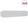 vidaXL 20 db galvaniz&aacute;lt ac&eacute;l gyepker&iacute;t&eacute;s 100 x 20 cm