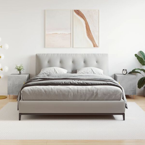 vidaXL 2 db betonsz&uuml;rke szerelt fa &eacute;jjeliszekr&eacute;ny 40 x 40 x 50 cm