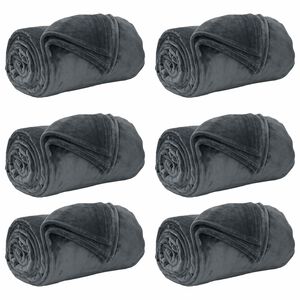 vidaXL Takar&oacute;k 6 db S&ouml;t&eacute;tsz&uuml;rke 150 x 200 cm 4.68 kg Gyapj&uacute;