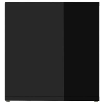 vidaXL magasfényű fekete forgácslap TV-szekrény 72 x 35 x 36,5 cm