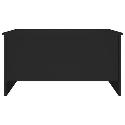 vidaXL fekete szerelt fa dohányzóasztal 80 x 55,5 x 41,5 cm