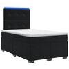 vidaXL Boxspring &aacute;gy matraccal fejt&aacute;ml&aacute;val Fekete 120 x 190 cm B&aacute;rsony