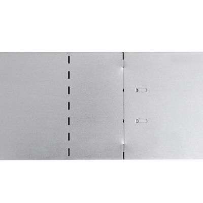 vidaXL 5 darabos gyepkerítés galvanizált acélból 100 x 20 cm