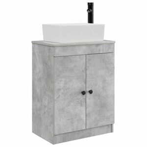 vidaXL F&uuml;rdőszobai pult mosd&oacute;val Betonsz&uuml;rke 54 x 35 x 83 cm