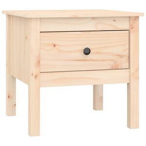 vidaXL t&ouml;m&ouml;r fenyőfa kisasztal 50 x 50 x 49 cm