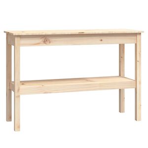 vidaXL t&ouml;m&ouml;r fenyőfa t&aacute;lal&oacute;asztal 110 x 40 x 75 cm