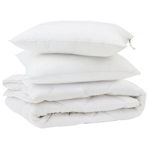 vidaXL Paplan p&aacute;rn&aacute;val 3 pcs Feh&eacute;r Mikrosz&aacute;las