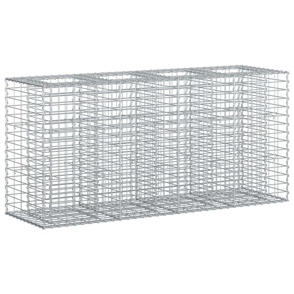 vidaXL Gabion emelt &aacute;gy Ez&uuml;st 170 x 50 x 80 cm Horganyzott ac&eacute;l