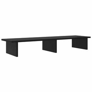 vidaXL Monitor Tart&oacute; Fekete T&ouml;lgy 100 x 27 x 15 cm Szerelt Fa