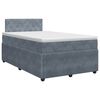 vidaXL Boxspring &aacute;gy matraccal S&ouml;t&eacute;tsz&uuml;rke 120 x 190 cm B&aacute;rsony