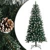 vidaXL z&ouml;ld PVC műkar&aacute;csonyfa &aacute;llv&aacute;nnyal 120 cm