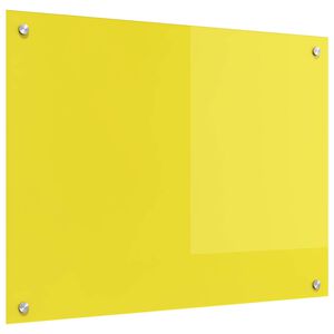 vidaXL Konyhai h&aacute;tfal S&aacute;rga 80 x 60 cm edzett &uuml;veg