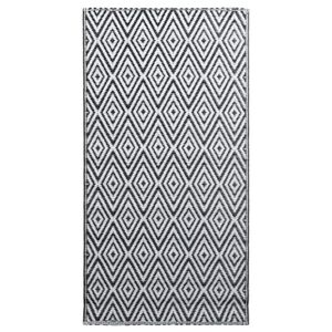 vidaXL fekete-feh&eacute;r ARAKIL PP k&uuml;lt&eacute;ri szőnyeg 160 x 230 cm