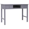 vidaXL sz&uuml;rke t&ouml;m&ouml;r cs&aacute;sz&aacute;rfa &iacute;r&oacute;asztal 108 x 45 x 76 cm