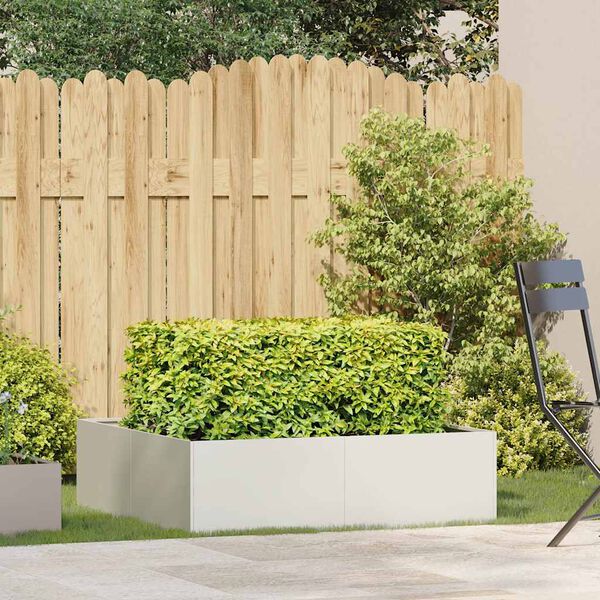 vidaXL feh&eacute;r ac&eacute;l n&ouml;v&eacute;nytart&oacute; 100x100x30 cm