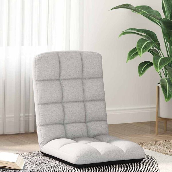 vidaXL felhősz&uuml;rke sz&ouml;vet &ouml;sszecsukhat&oacute; padl&oacute;sz&eacute;k 71x51x62 cm