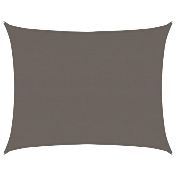 vidaXL antracitsz&uuml;rke HDPE napvitorla 160 g/m&sup2; 6 x 8 m