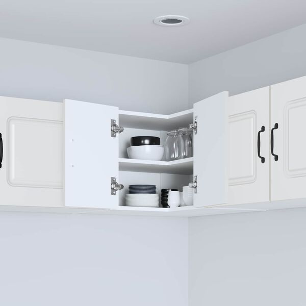 vidaXL Konyhaszekr&eacute;ny t&aacute;rol&oacute;val Kalmar Feh&eacute;r 57 x 57 x 40 cm Faanyag