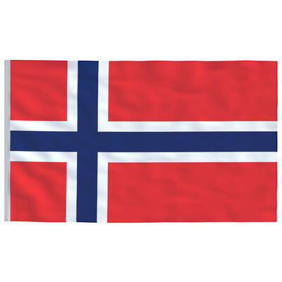 vidaXL norvég zászló alumíniumrúddal 4 m