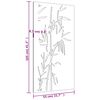 vidaXL bambuszmint&aacute;s corten ac&eacute;l kerti fald&iacute;sz 105 x 55 cm