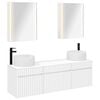 vidaXL F&uuml;rdőszobai Szekr&eacute;ny Szett 5 pcs Feh&eacute;r 53 x 15,5 x 70 cm