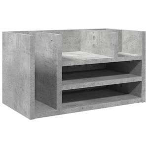 vidaXL betonsz&uuml;rke szerelt fa asztali szervező 44,5 x 24 x 25 cm