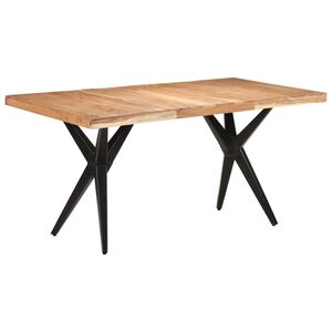vidaXL t&ouml;m&ouml;r ak&aacute;cfa &eacute;tkezőasztal 160 x 80 x 76 cm