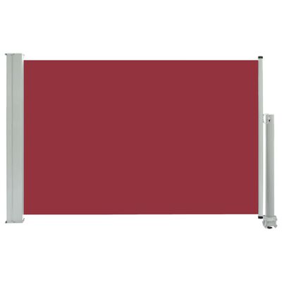 vidaXL piros kihúzható oldalsó terasz napellenző 60 x 300 cm