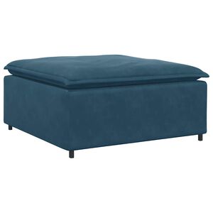 vidaXL k&eacute;k modul&aacute;ris kanap&eacute; l&aacute;bzs&aacute;moly modul 100x100x48 cm