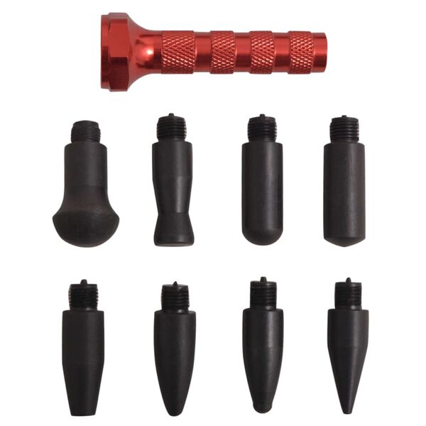 vidaXL 28 részes rozsdamentes acél festés nélküli horpadásjavító szett