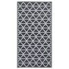 vidaXL k&uuml;lt&eacute;ri szőnyeg ARAKIL fekete 160x230 cm PP