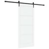 vidaXL Cs&uacute;sz&oacute; ajt&oacute; ORKDAL 86 x 198,5 cm Szerelt Fa Feh&eacute;r &eacute;s Fekete