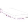 vidaXL Matrac Feh&eacute;r &eacute;s Sz&uuml;rke 90 x 200 cm Zsebm&aacute;trac