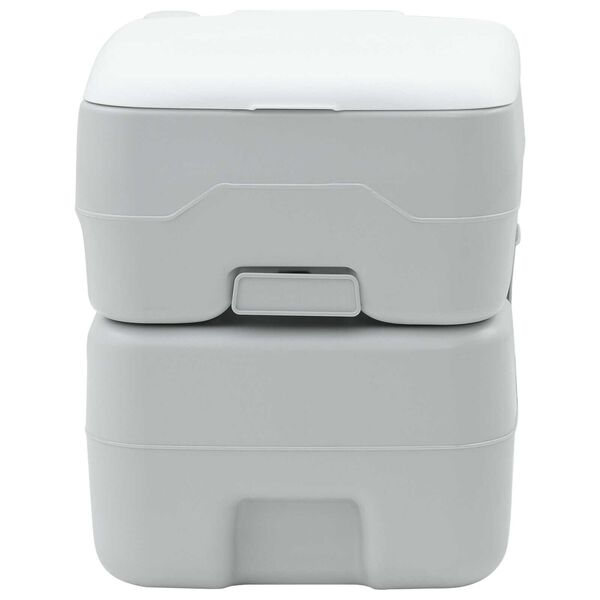 vidaXL Kemping WC Sz&uuml;rke &eacute;s Feh&eacute;r 41,5 x 36,5 x 42 cm Polietil&eacute;n