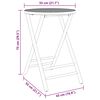 vidaXL összecsukható bambusz kerti asztal Ø55x75 cm