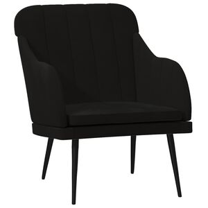vidaXL fekete b&aacute;rsonyfotel 63 x 76 x 80 cm