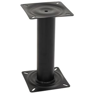 vidaXL fekete ac&eacute;l cs&oacute;nak&uuml;l&eacute;s-talapzat 18 cm