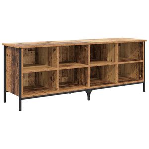vidaXL Cipőszekr&eacute;ny 131 x 35 x 50 cm Műszaki fa &eacute;s vas Antik Fa