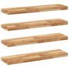 vidaXL 4 db olajbevonat&uacute; t&ouml;m&ouml;r ak&aacute;cfa f&uuml;ggőpolc 80 x 20 x 4 cm