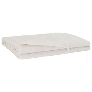 vidaXL S&uacute;lyozott takar&oacute; Feh&eacute;r 152 x 203 cm 11 kg 100% Pamut 205T